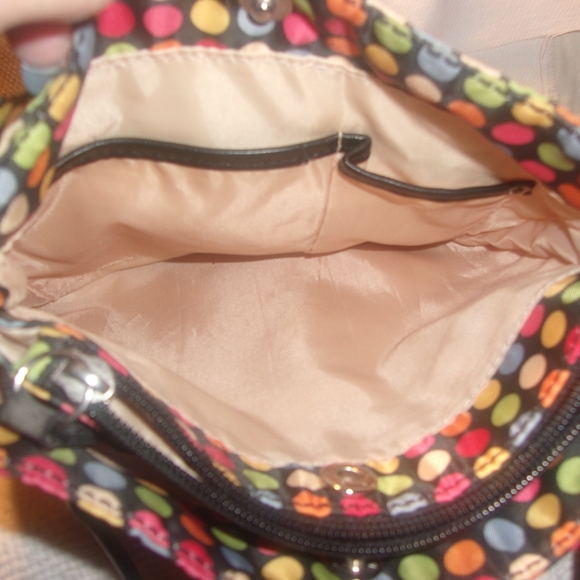 FRANCO SARTO | Cute Multi-colored Polka-dot Cross-body Messenger Bag | EUC - Picture 6 of 9